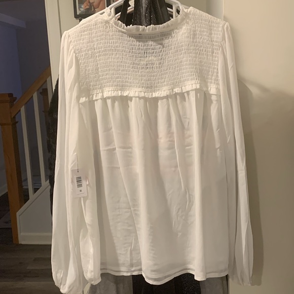 New White Peasant Blouse by Laundry - Picture 2 of 2